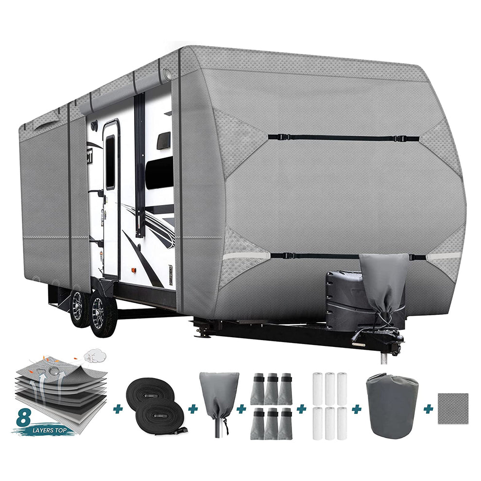 RV Covers | Travel Trailer Camper Covers Winter Waterproof 8 Layers ...